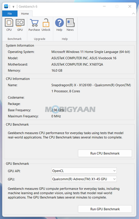 ASUS Vivobook 16 X1607QA Review About Specs Performance Benchmarks Geekbench