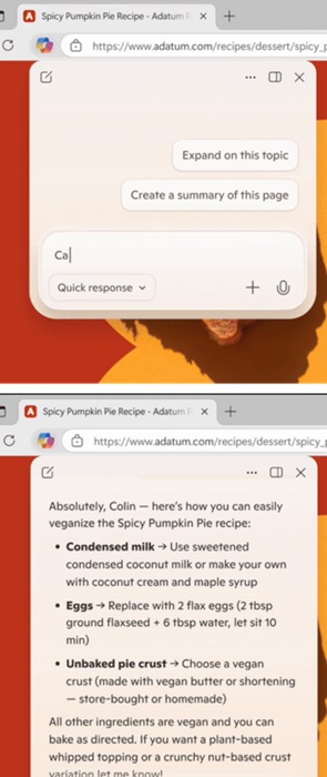 Copilot Mode Microsoft Edge Dynamic Pane Assistance