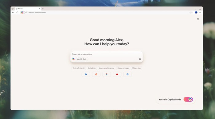 Copilot Mode Microsoft Edge
