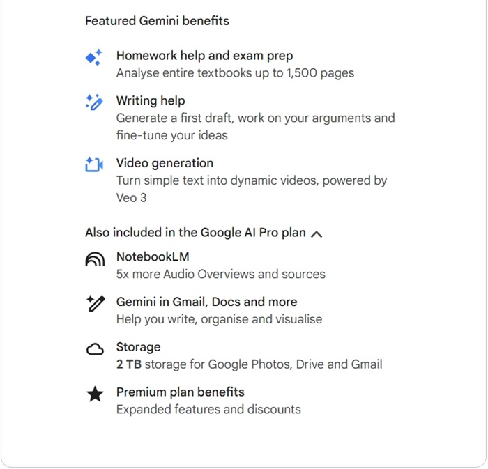 Gemini AI Pro features 2