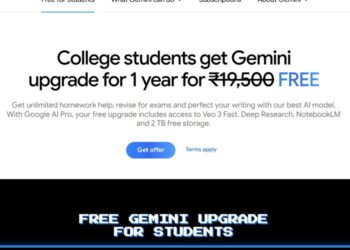 Google offers free Gemini AI Pro worth ₹19,500 to Indian Students