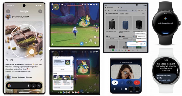 Google Gemini AI Updates Android and Samsung