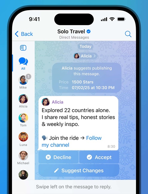 Monetizing via Suggested Posts Telegram