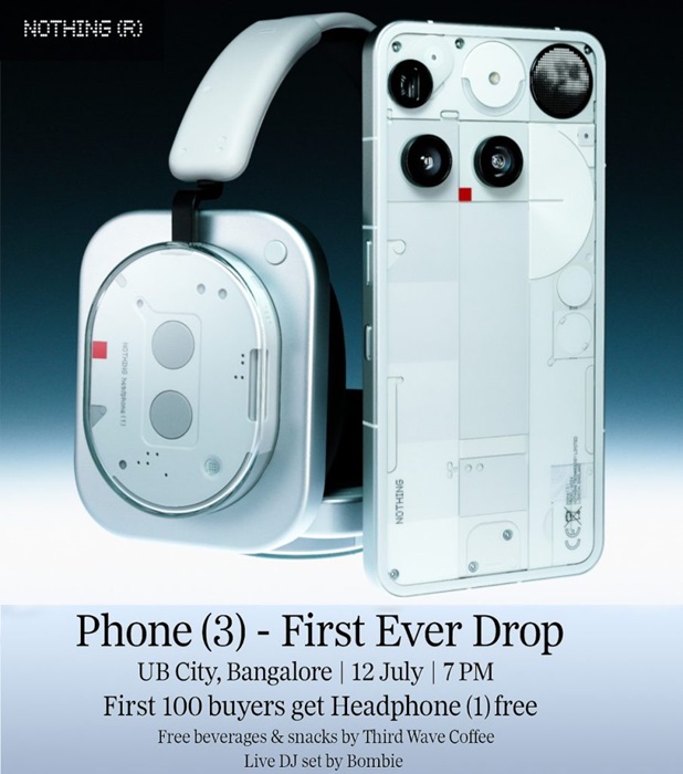 Nothing Phone 3 India exclusive drop July 12