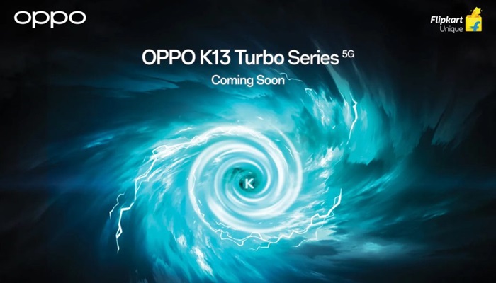 OPPO K13 Tubro series India launch teaser