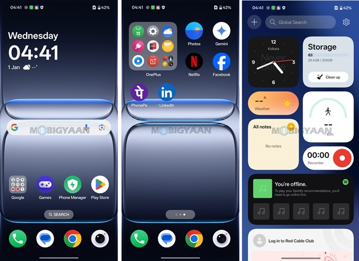 OnePlus Nord CE5 Review OxygenOS 15 Homescreen