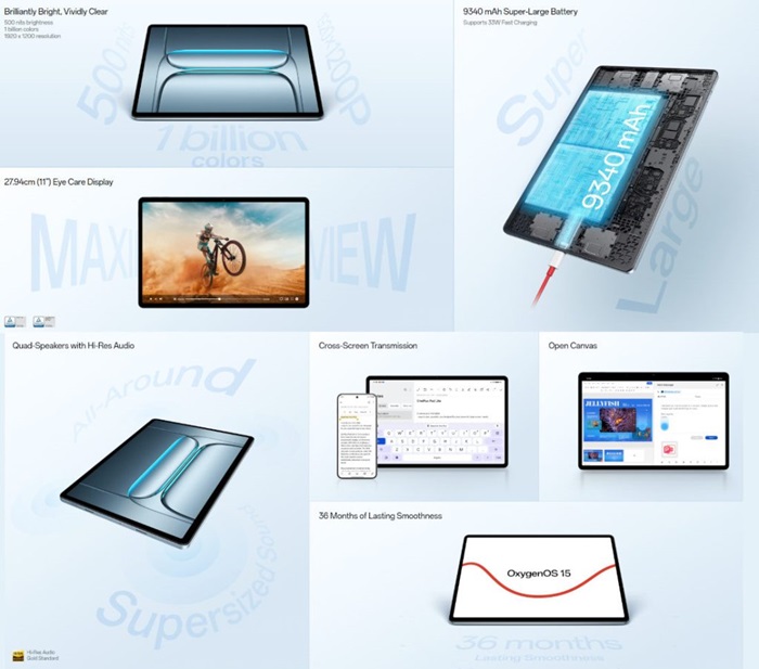 OnePlus Pad Lite India Features