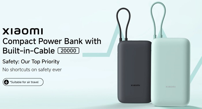 Xiaomi Compact Power Bank 20000