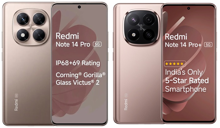 redmi note 14 pro 5g series new Champagne Gold