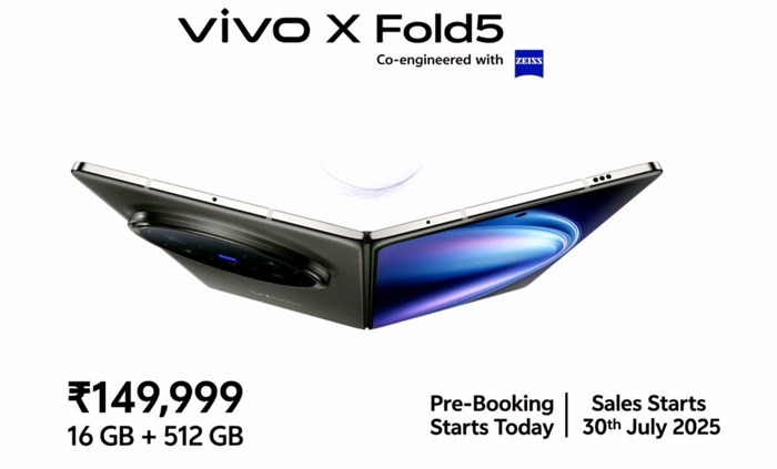 vivo X Fold5 India price