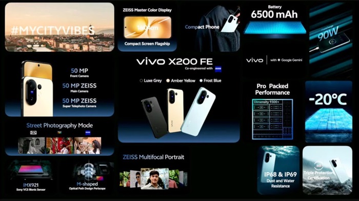 vivo X200 FE features
