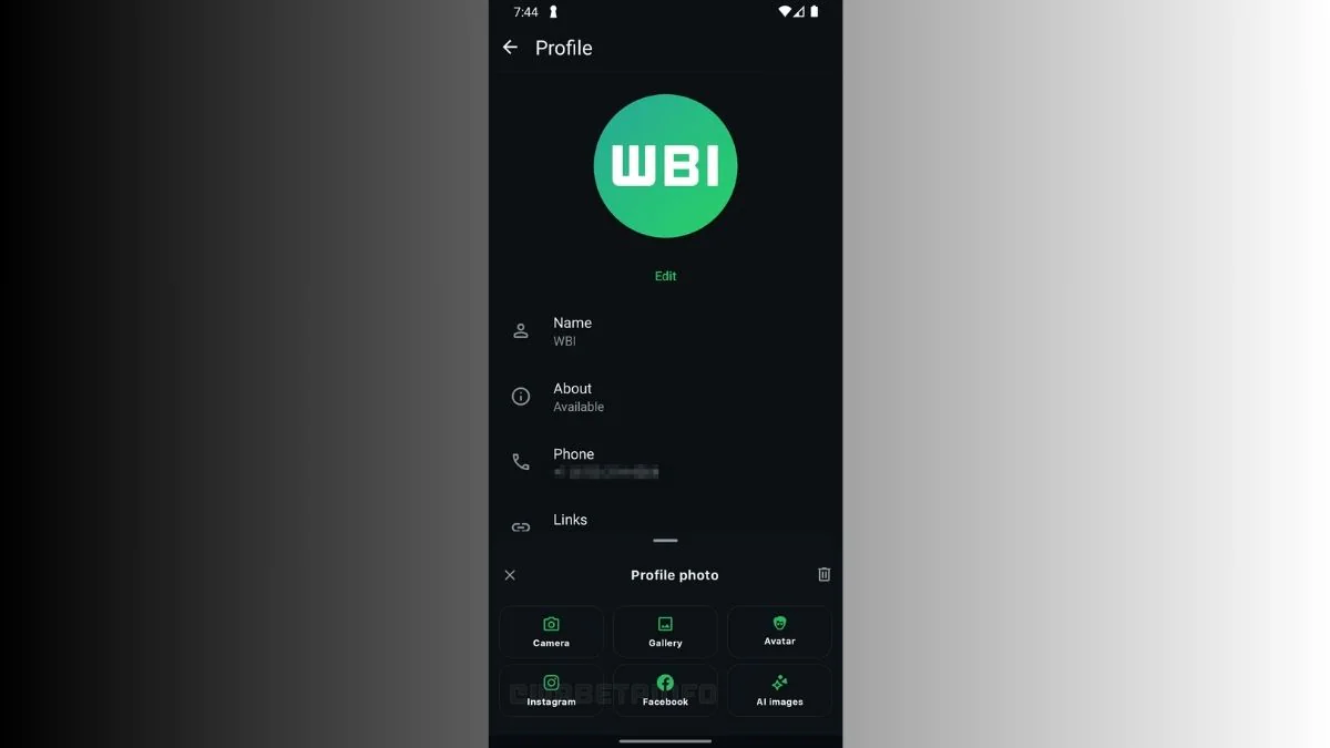 wabetainfo whatsapp profile picture import