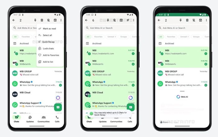 whatsapp quick recap wabetainfo