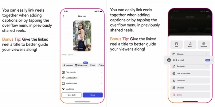 How To Link Reels on Instagram