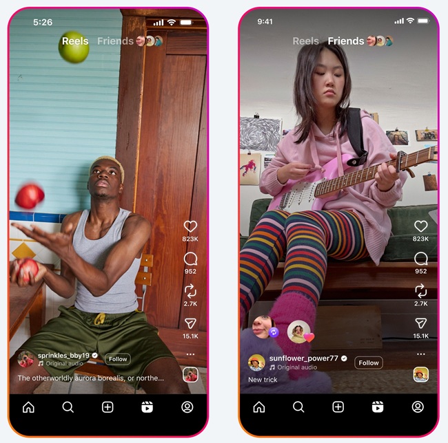 Instagram Friends Tab
