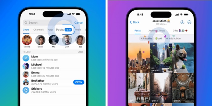 Telegram Update Public Post Search Story Albums