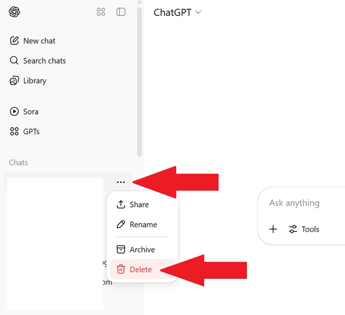 chatgpt settings privacy