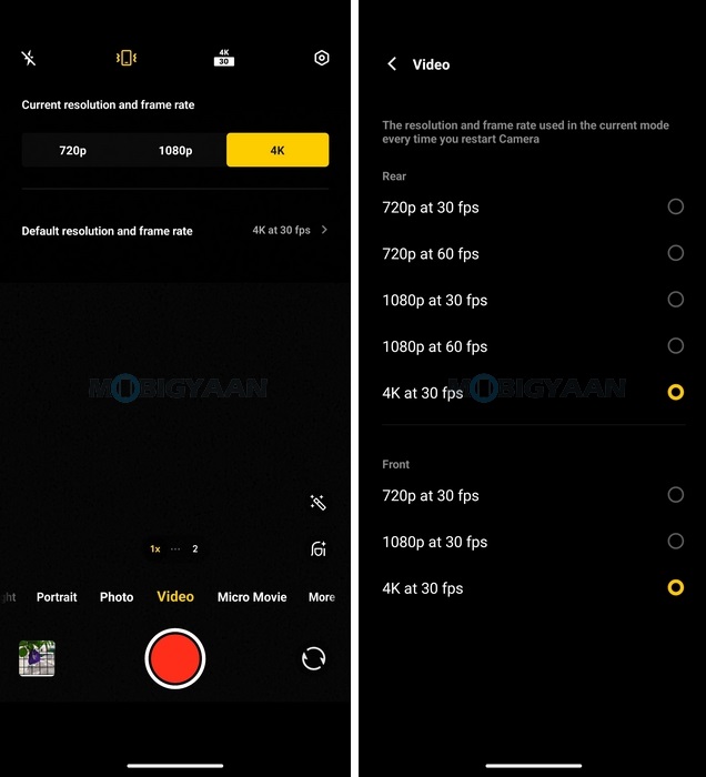 vivo T4R 5G Review Camera App Modes Settings 2