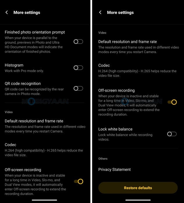 vivo T4R 5G Review Camera App Modes Settings 5