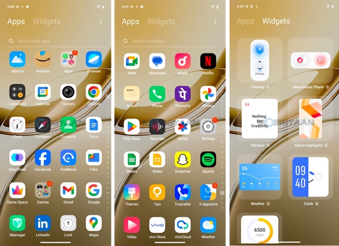 vivo T4R 5G Review FunTouchOS 15 App Drawer