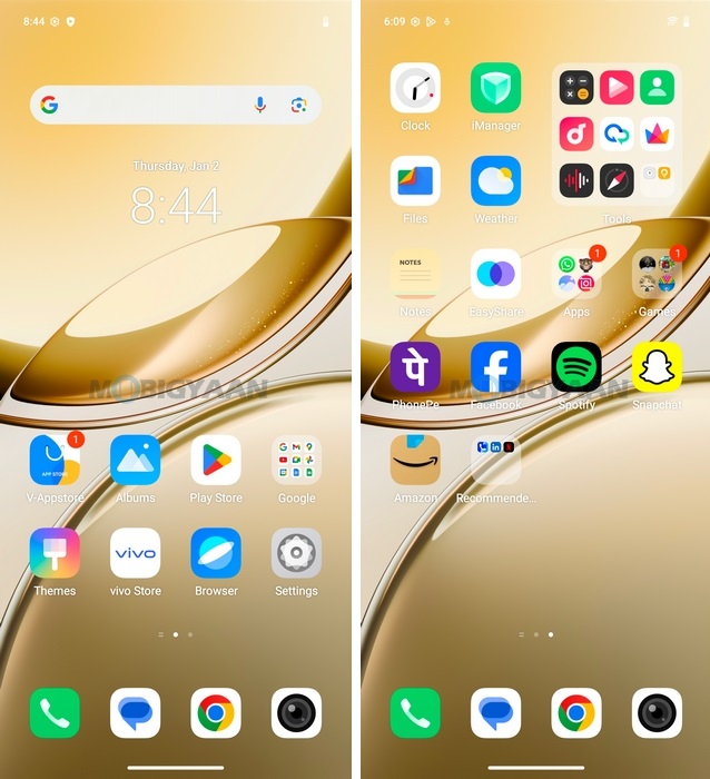 vivo T4R 5G Review FunTouchOS 15 Homescreen