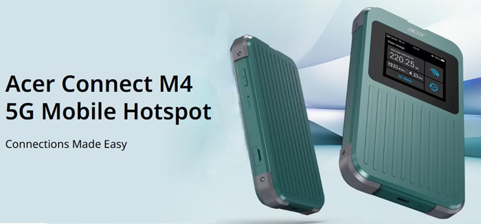 Acer Connect M4 5G Mobile Wi Fi
