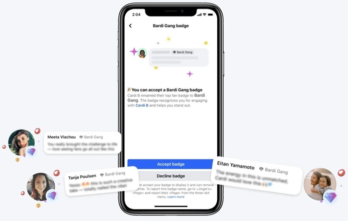 Facebook Custom Top Fan Badges