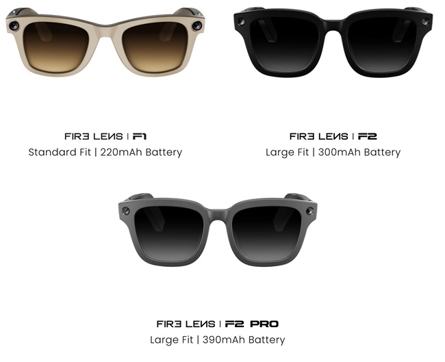 FireLens F1 and F2 Pro AI Glasses