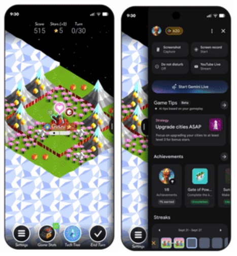 Google Play new You tab Play Games Sidekick in game overlay 2