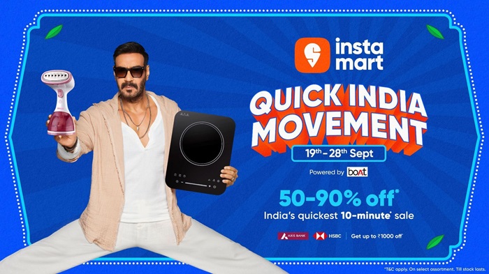 Instamart Quick India Movement Dussehra offers 2025