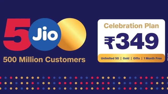 Jio Celebration Plan 500 million