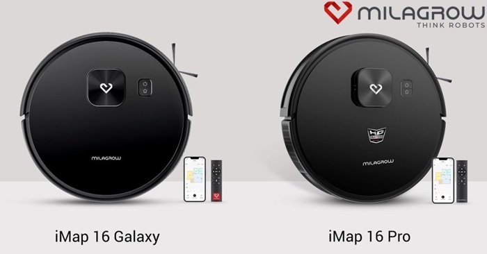 Milagrow iMap 16 Pro and iMap 16 Galaxy vacuum cleaners
