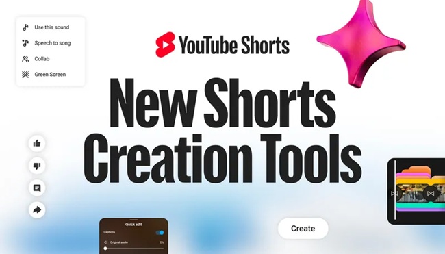 New Shorts Creation Tools