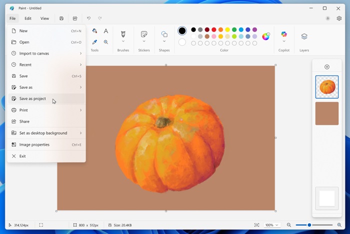Paint Project File