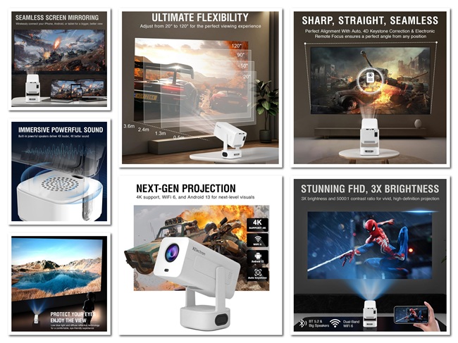 XElectron Techno Smart Projecter Features