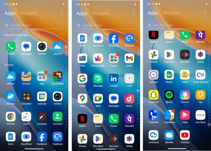 vivo T4 Pro Review FunTouchOS 15 App Drawer
