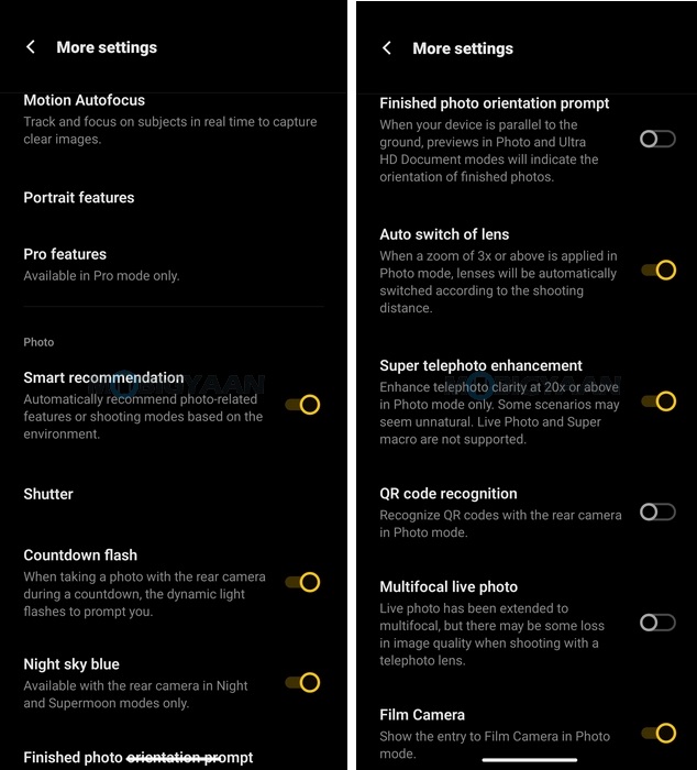 vivo T4 Pro Review FunTouchOS 15 Camera App Settings 2