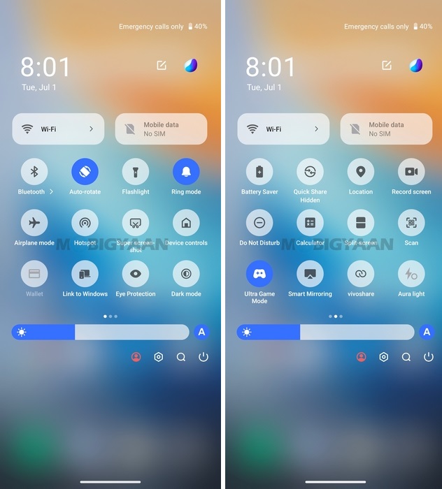 vivo T4 Pro Review FunTouchOS 15 Control Center