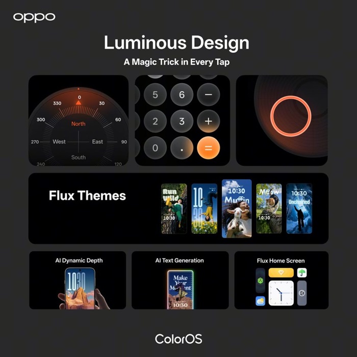 OPPO launches ColorOS 16 globally with major AI and performance upgrades 3 ColorOS 16 Luminous Design