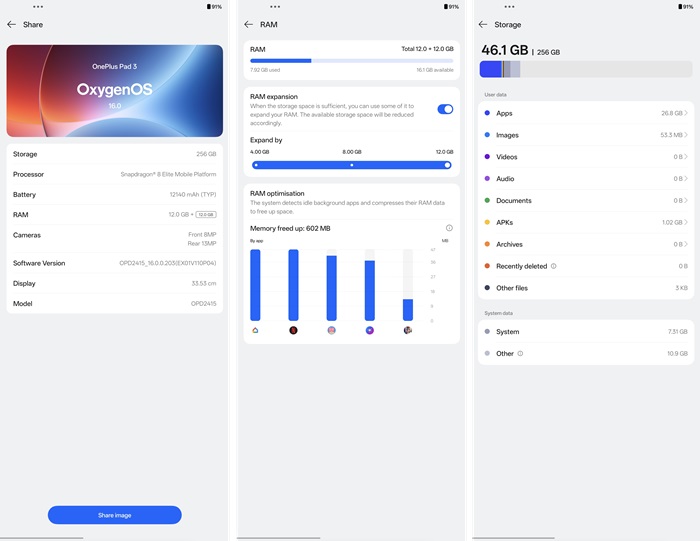 OnePlus Pad 3 Review OxygenOS 16 39