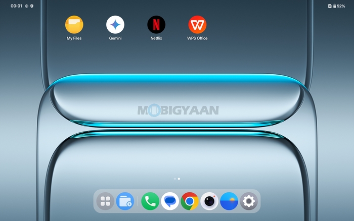 OnePlus Pad Lite Review OxygenOS 15 Homescreen 2