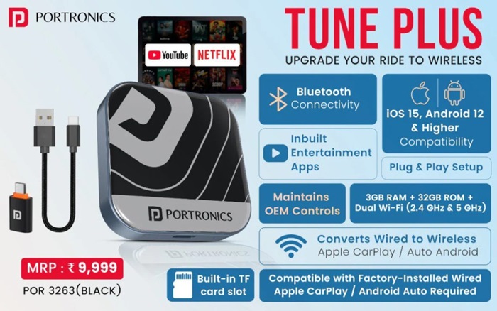 Portronics Tune Plus specs