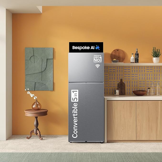 Samsung 330L Bespoke AI Double Door Refrigerator Wi Fi Enabled