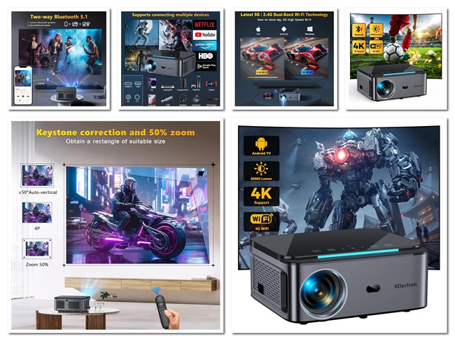 XElectron launches iProjector 1 Plus and iProjector 2 Plus Android smart projectors in India starting at ₹15,990 5 XElectron iProjector 2 Plus Features