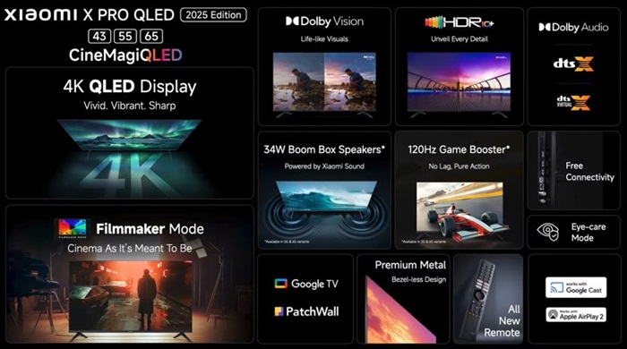 Xiaomi QLED TV X Pro 43 55 65 inch 1