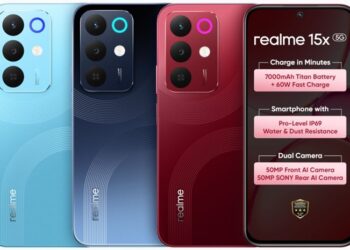 realme 15x 5G launched in India at ₹16,999 featuring 7000mAh battery, 144Hz display, 50MP + 50MP cameras, IP69 rating, and more
