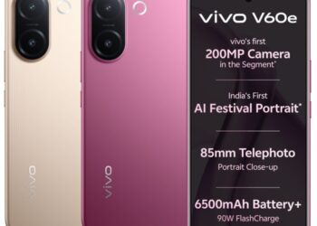 vivo V60e launched in India at ₹29,999 featuring 200MP camera, 6500mAh battery, and more