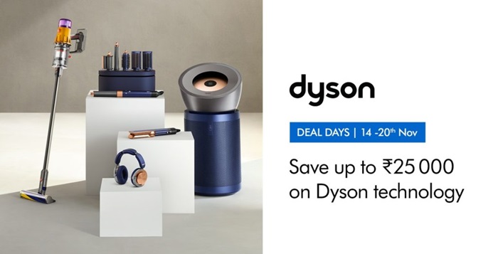 Dyson Deal Days begin with discounts up to ₹25,000 on Hair Care, Cleaning, Air Purifiers, and Audio 1 Dyson Deal Days Nov 2025