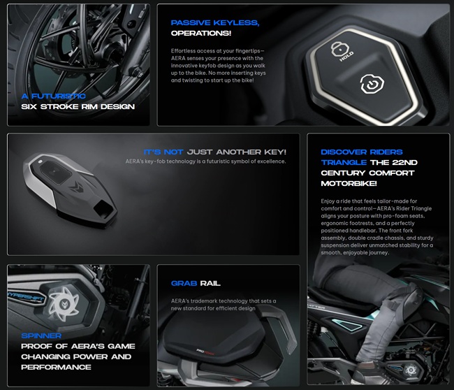 MATTER AERA 5000+ electric motorbike launched in Chennai, features 172km range, 105km/h speed, HyperShift gearbox, and more 4 MATTER AERA 5000 Features 2