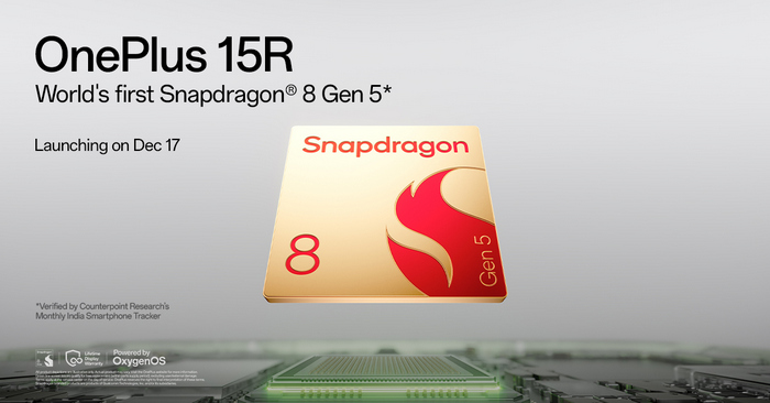 OnePlus 15R Snapdragon 8 Gen 5 teaser 2